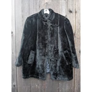 True Vintage Sears Faux Fur Long Coat Super Soft Size L